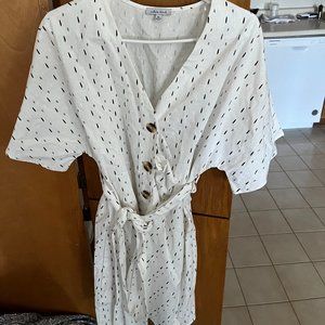 White Birch Button Up Dress